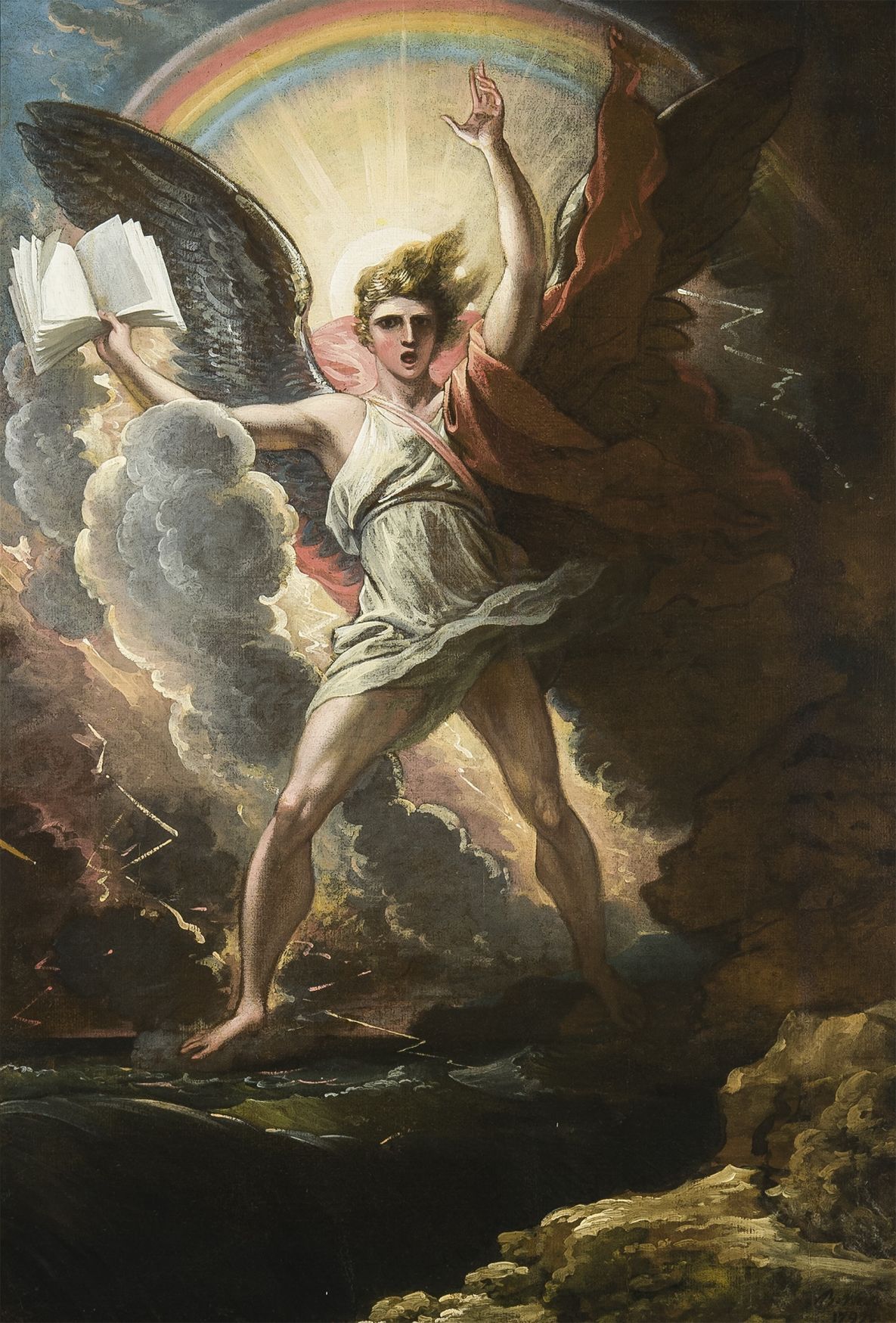 A Mighty Angel Standeth by Benjamin West.jpg